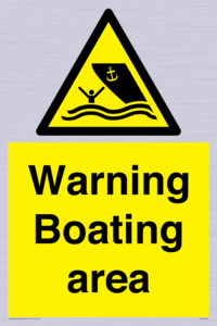 WL7478: Warning Boating area