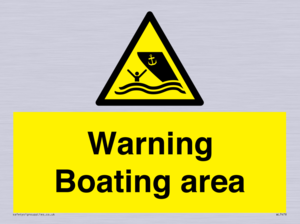 WL7478: Warning Boating area