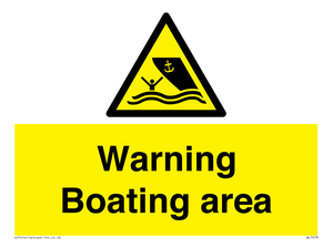 WL7478: Warning Boating area