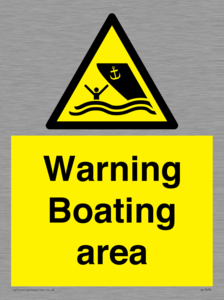 WL7478: Warning Boating area