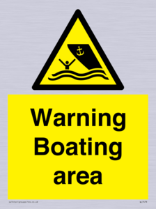 WL7478: Warning Boating area