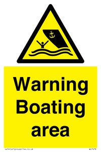 WL7478: Warning Boating area