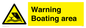 WL7478: Warning Boating area