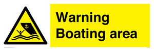 WL7478: Warning Boating area