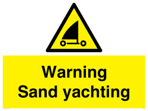 WL7479: Warning Sand yachting