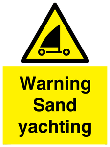 WL7479: Warning Sand yachting
