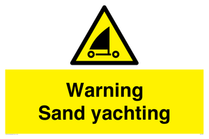 WL7479: Warning Sand yachting