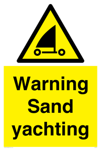 WL7479: Warning Sand yachting