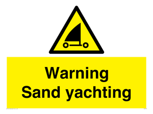 WL7479: Warning Sand yachting