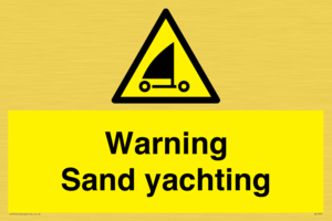 WL7479: Warning Sand yachting