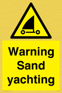 WL7479: Warning Sand yachting