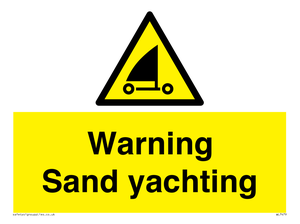 WL7479: Warning Sand yachting