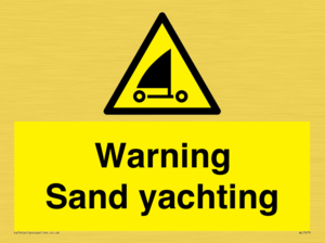 WL7479: Warning Sand yachting