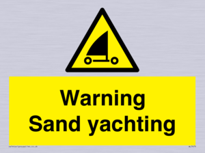 WL7479: Warning Sand yachting