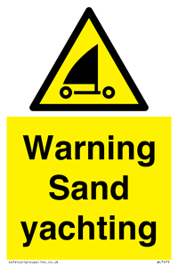 WL7479: Warning Sand yachting