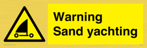 WL7479: Warning Sand yachting