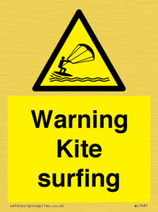 WL7481: Warning Kite surfing