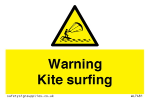 WL7481: Warning Kite surfing