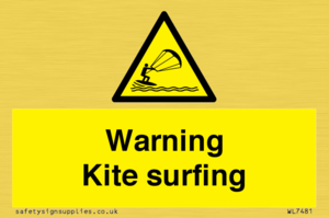 WL7481: Warning Kite surfing