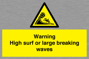 WL7484: Warning High surf or large breaking waves
