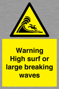 WL7484: Warning High surf or large breaking waves