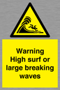 WL7484: Warning High surf or large breaking waves