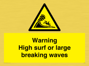 WL7484: Warning High surf or large breaking waves