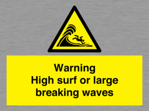 WL7484: Warning High surf or large breaking waves