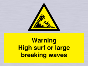 WL7484: Warning High surf or large breaking waves