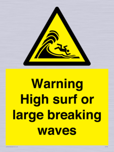 WL7484: Warning High surf or large breaking waves
