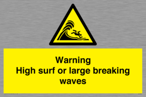 WL7484: Warning High surf or large breaking waves