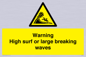 WL7484: Warning High surf or large breaking waves
