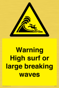 WL7484: Warning High surf or large breaking waves