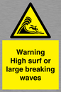 WL7484: Warning High surf or large breaking waves