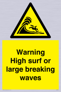 WL7484: Warning High surf or large breaking waves