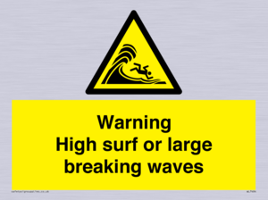 WL7484: Warning High surf or large breaking waves