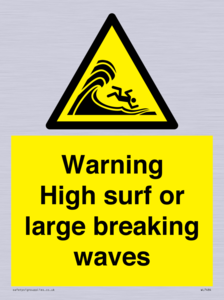 WL7484: Warning High surf or large breaking waves