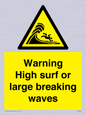 WL7484: Warning High surf or large breaking waves