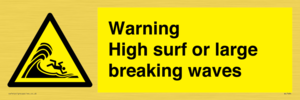 WL7484: Warning High surf or large breaking waves