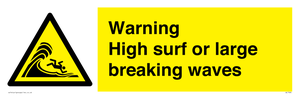 WL7484: Warning High surf or large breaking waves