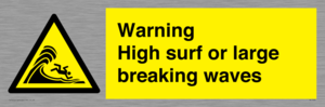 WL7484: Warning High surf or large breaking waves