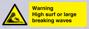 WL7484: Warning High surf or large breaking waves
