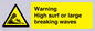 WL7484: Warning High surf or large breaking waves