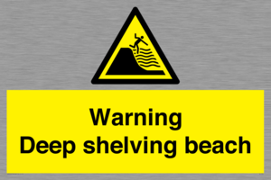 WL7485: Warning Deep shelving beach