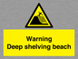 WL7485: Warning Deep shelving beach