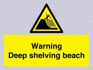 WL7485: Warning Deep shelving beach