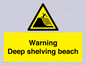 WL7485: Warning Deep shelving beach