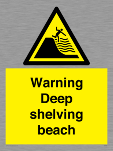 WL7485: Warning Deep shelving beach