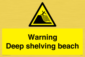 WL7485: Warning Deep shelving beach