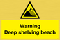 WL7485: Warning Deep shelving beach